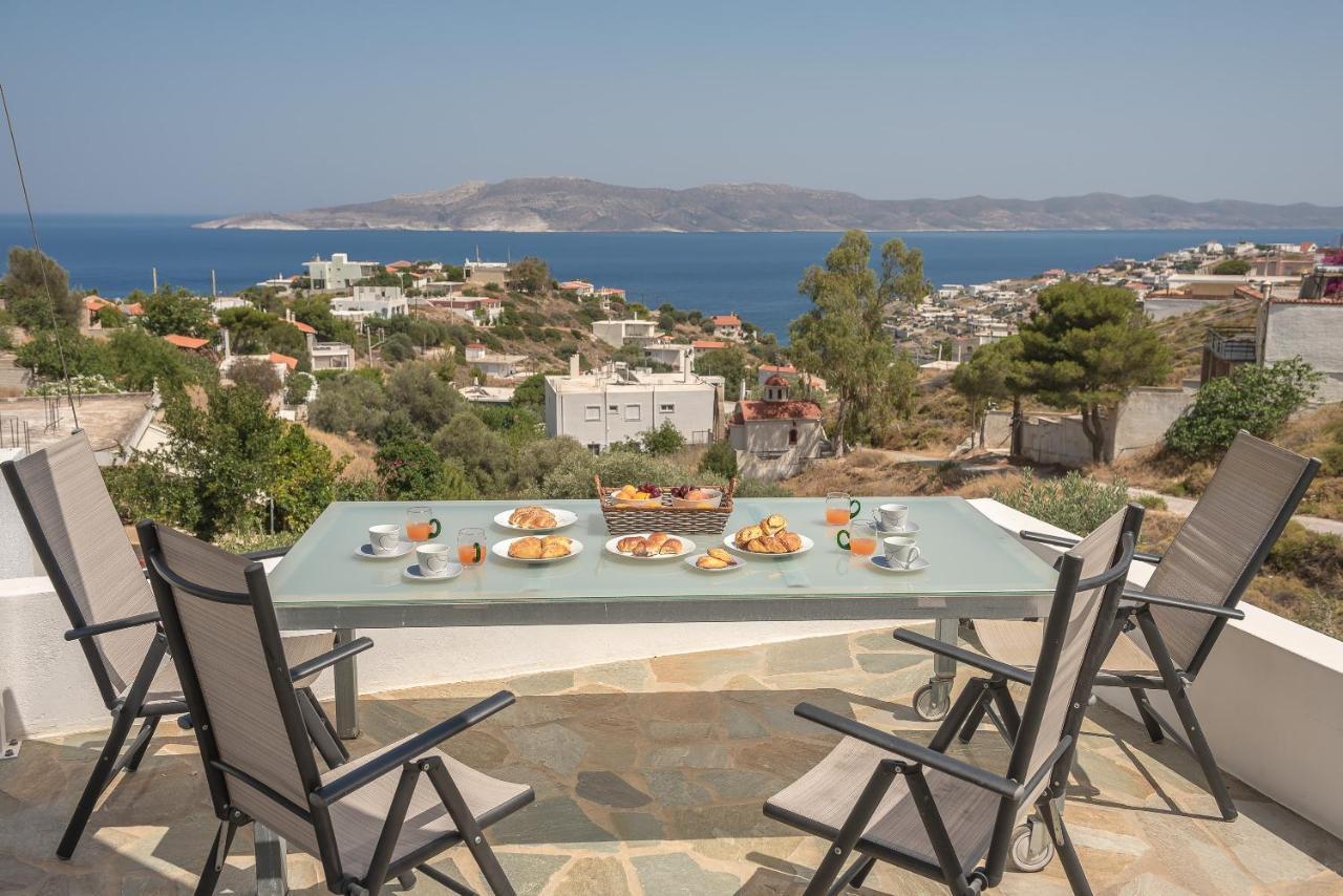 Villa Luna Private Heated Hydro Pool Bbq Beach 4Min Agia Marina Mikrolimanou Exteriör bild