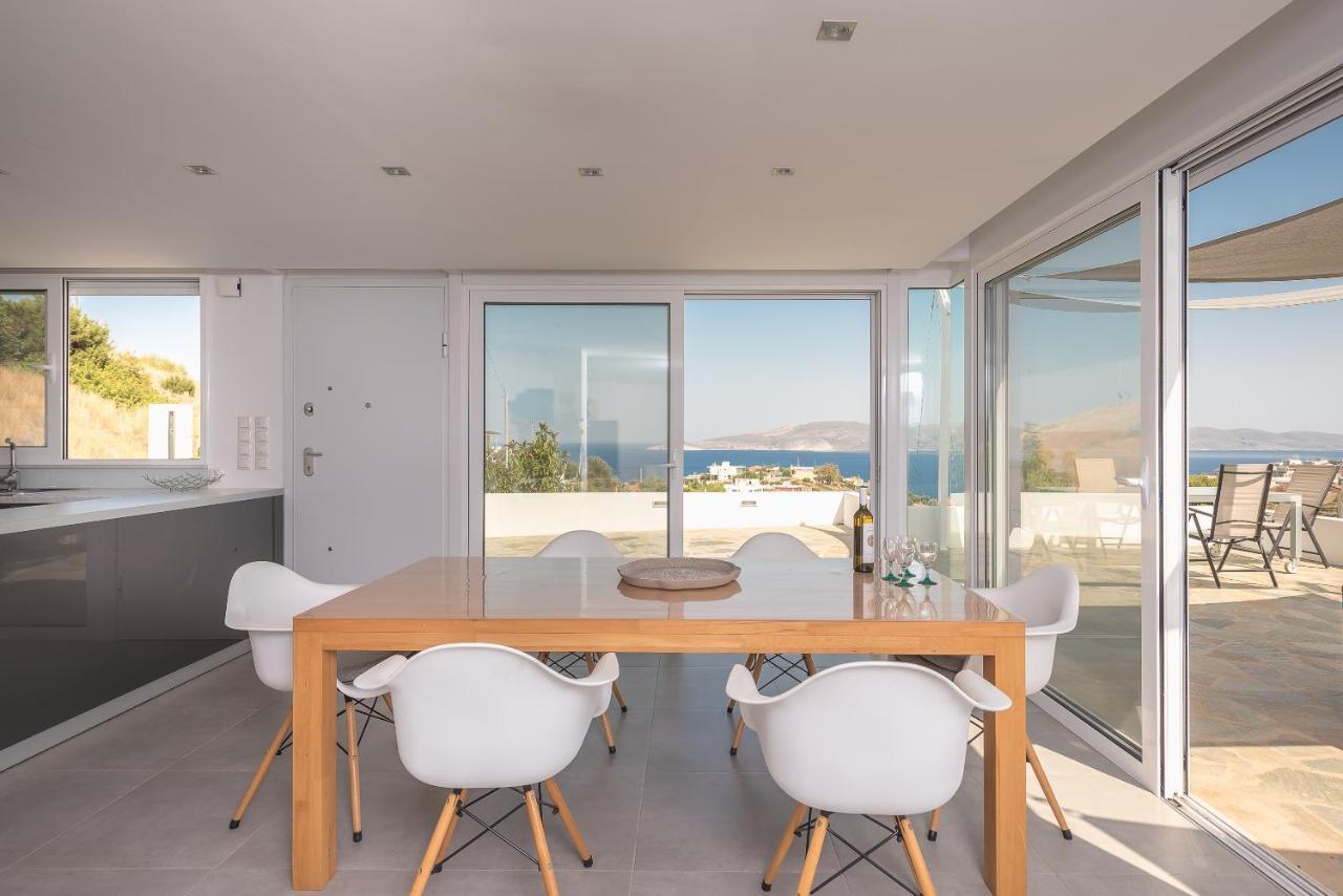 Villa Luna Private Heated Hydro Pool Bbq Beach 4Min Agia Marina Mikrolimanou Exteriör bild