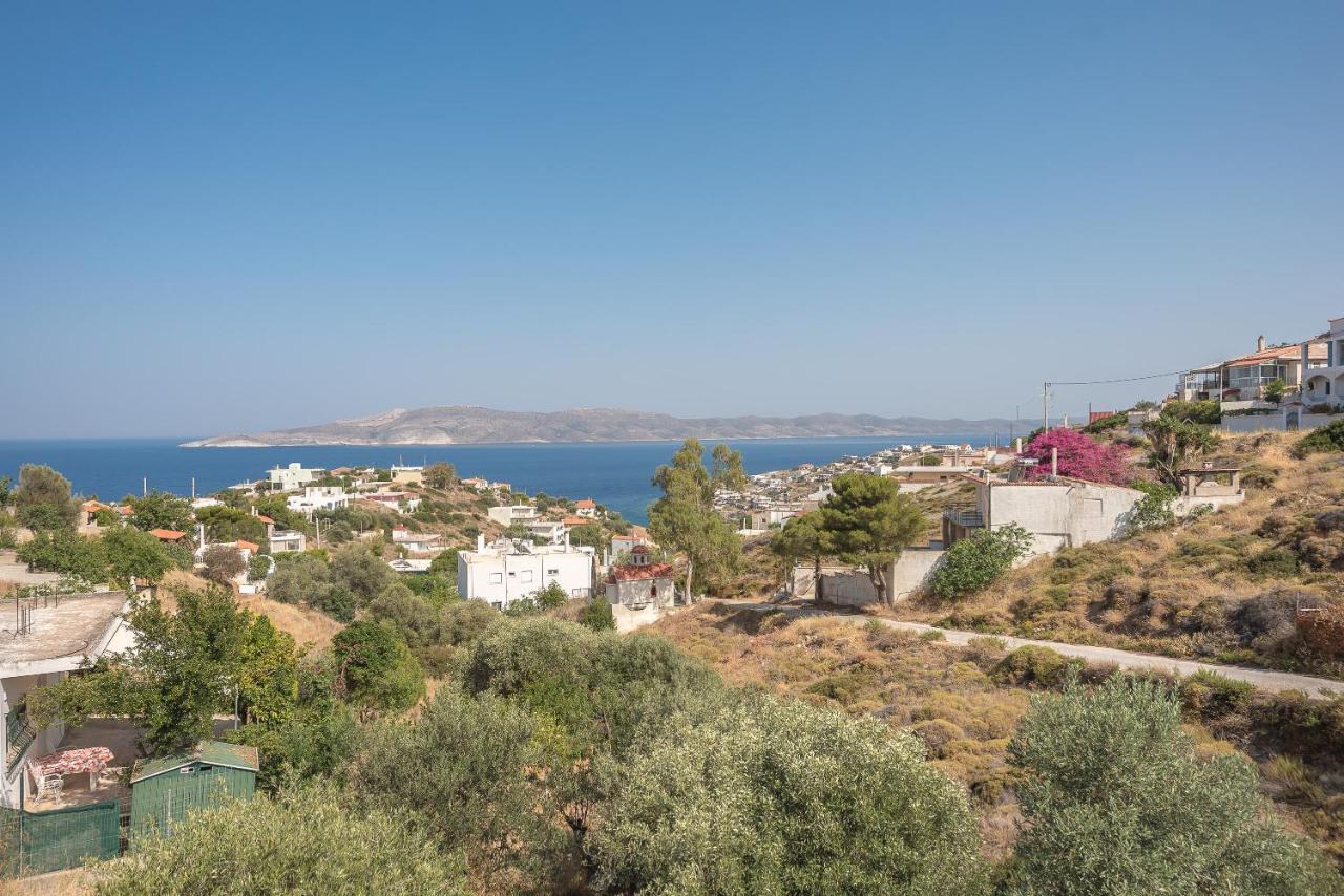 Villa Luna Private Heated Hydro Pool Bbq Beach 4Min Agia Marina Mikrolimanou Exteriör bild