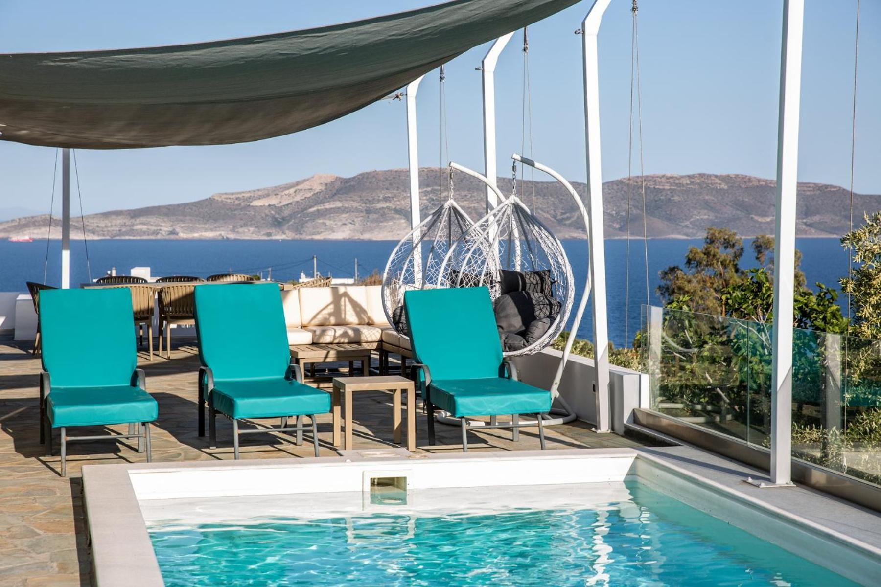 Villa Luna Private Heated Hydro Pool Bbq Beach 4Min Agia Marina Mikrolimanou Exteriör bild